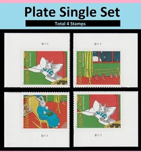 US 6002a 6002d 6002g Goodnight Moon F Plate Single Set 4 MNH 2025 - Bild 1 von 7