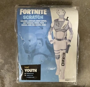 Fortnite Scratch Halloween Costume Child Kid Boy Extra Large XL 14-16 - Picture 1 of 8