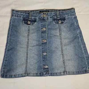 Girl's JORDACHE XL/XG (14-16) Distressed Blue Denim Skirt - Picture 1 of 6