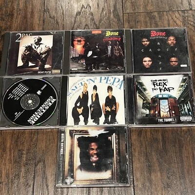 Lot of 7 Hip-Hop & Gangsta, Thug Rap CD's 90s , RARE CD’s 2-pac Busta Funkmaster - Image 1 of 4