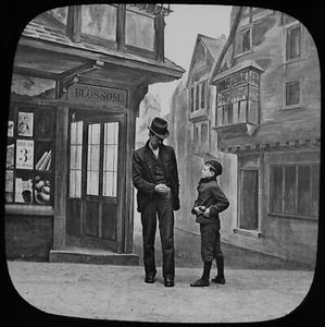FOTO DE HISTORIA VICTORIANA BARTS JOY Nº8 C1895 Linterna Mágica Diapositiva HISTORIA SOCIAL - Imagen 1 de 3