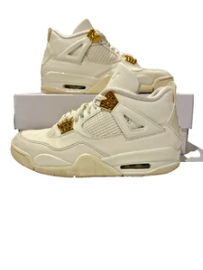 Jordan 4 Retro Metallic Gold W UK 8.5 - Picture 1 of 10