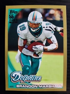 Topps Brandon Marshall Gold 2010/2010 #190 Dolphins - Imagen 1 de 2