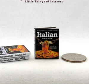 BETTER HOMES & GARDEN ITALIAN COOKBOOK Miniature Book 1:12 Scale Illustrated  - Picture 1 of 11