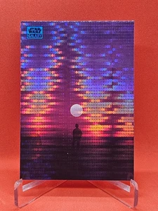 2024 Topps Star Wars Chrome Galaxy #27 Setting Suns Aqua Sonar Refractor /199 - Bild 1 von 2