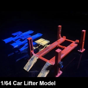 Diorama 1/64 Car Garage Lifter Model Repair Workplace Scene Model Accessory Prop - Picture 1 of 35