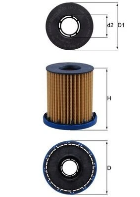 OX 1350 MAHLE Oil Filter for OPEL,VAUXHALL - Image 1 of 2