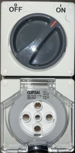 Clipsal 3 phase 32A amp power point 5 Pin Switch Socket Outlet - Picture 1 of 1