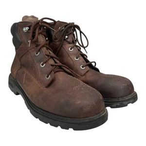 Wolverine Work Boots Men 12 Wolverine Floorhand Steel Toe Leather Skid Resistant - Picture 1 of 15