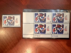 Scott #1259 Fine Arts Plate Block 4 MNH I will combine shipping!  + Single Stamp - Picture 1 of 1