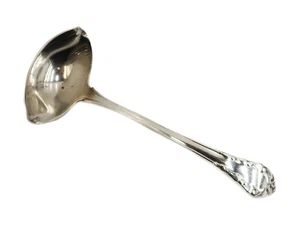 Georg Jensen Sterlingsilber massive Saucenkelle in Maiglöckchen-Rose um 1920 - Bild 1 von 5