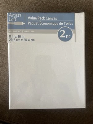 Artist's Canvas 8" x 10" 2-pack Artist's Loft Value Pack NEW SEALED - Image 1 of 2