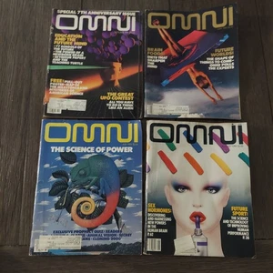 Vintage 1985 OMNI Magazines Lot of 4: May, July, Aug and Oct SCIENCE TECH SCI-FI - Picture 1 of 24