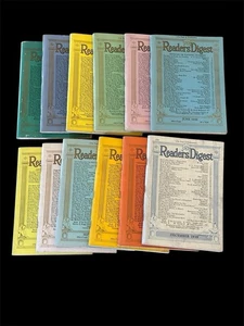 Vintage 1938 Full Year Reader's Digest Lot of 12 Magazines Jan - Dec - Picture 1 of 9