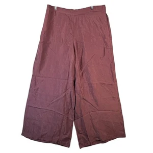 Athleta Calm Cool Wide Leg Pants XL Mauve Lounge Comfy Stretch Travel Pant - Picture 1 of 10