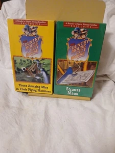 2-Country Mouse & City Mouse Adventures VHS Strauss Maus,those Amazing Sealed  - Picture 1 of 7
