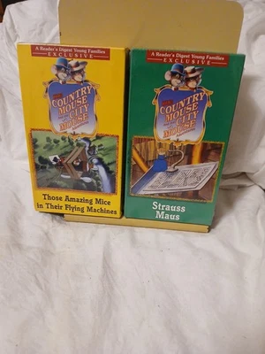 2-Country Mouse & City Mouse Adventures VHS Strauss Maus,those Amazing Sealed  - Image 1 of 4