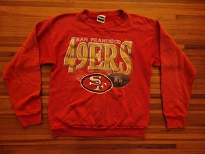 Vintage 1992 San Francisco 49ers Crewneck Sweatshirt LARGE USA Red TULTEX SF NFL - Picture 1 of 10
