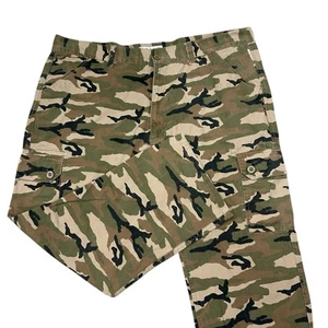 ECKO UNTLD Cargo Pants Men's 50X32 Green Brown Y2K Camouflage - Picture 1 of 10