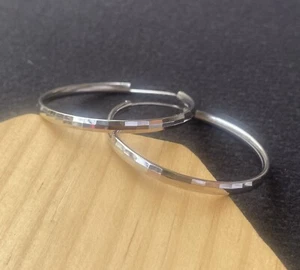 Ohrringe 925 Silber Handarbeit rund - Bild 1 von 4