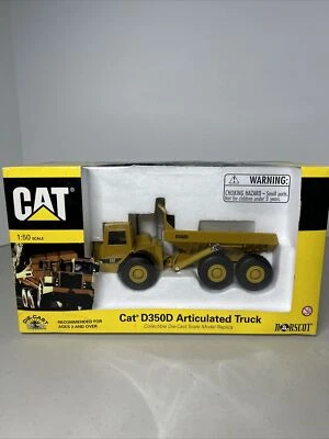 CAT Caterpillar D350D Articulated Truck Norscot Die-Cast, 1:50 Scale New - Image 1 of 4