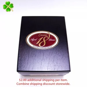 Caja de cigarros de madera vacía robusta de 18 años Cusano 5,5" x 4,5" x 3,5" - Imagen 1 de 10