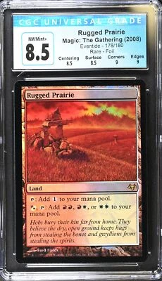 RUGGED PRAIRIE Eventide Foil Rare CGC 8.5 Q++ MTG [Nostalgium] - Image 1 of 2