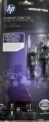 Cable Ethernet HP Monster Cat 5e HPM 700 alta velocidad 7 ft (HPM 700 24awg) Foto 1 de 2