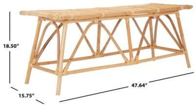 Safavieh MONTGOMERY RATTAN COFFEE TABLE, Reduced Price 2172752659 COF6506A - Image 1 of 4