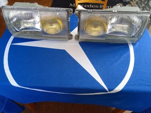 Mercedes w123 Bosch Euro yellow headlights headlamps - Picture 1 of 12