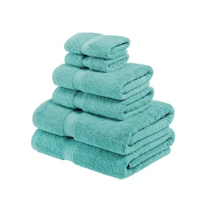 Egyptian Cotton Pile 6 Piece Towel Set Soft Plush Heavyweight 800 GSM Towels - Picture 1 of 216