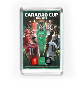 Newcastle United Carabao Cup Final 2025 7x4.5 fridge magnet programme cover - Picture 1 of 1