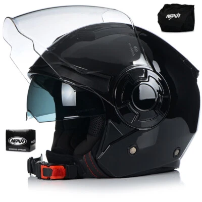 Jethelm Motorradhelm NAXA S23 HELM mit integrierter Sonnenblende Rollerhelm - Bild 1 von 4