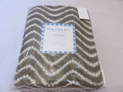 Manta Pine Cone Hill Swell Knit Mocha Throw NUEVA CON ETIQUETAS Foto 1 de 4