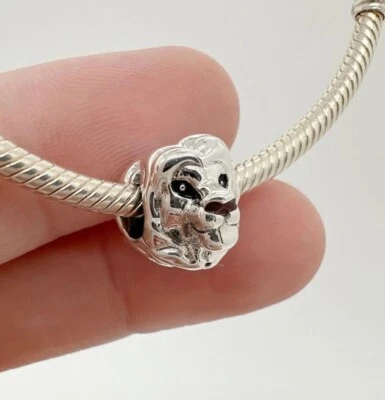 Pandora x Disney The Lion King Simba Head Charm- Anhänger S925 ECHTSILBER - Bild 1 von 3