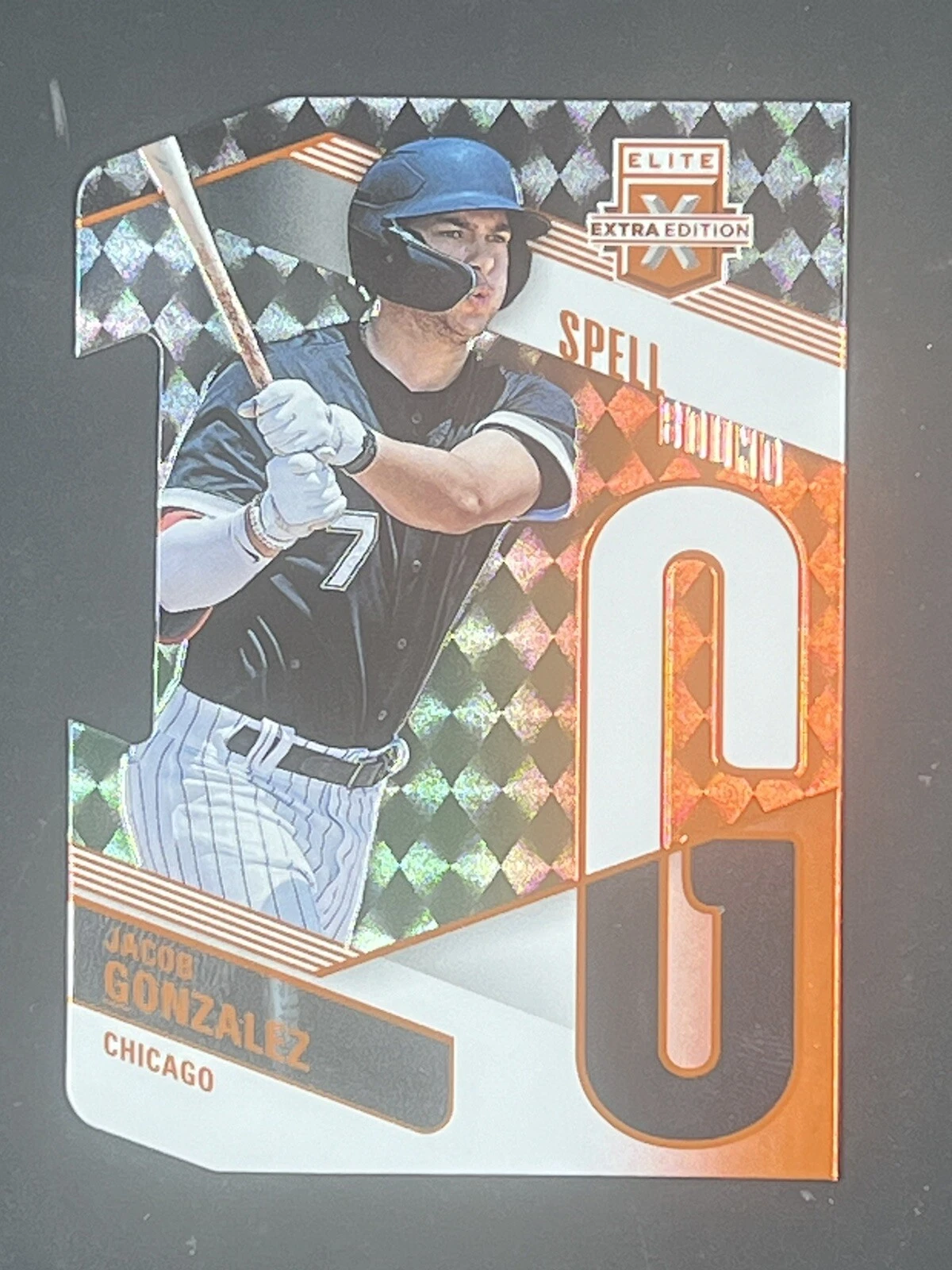 2023 Panini Elite Extra Edition Jacob Gonzalez Spellbound Orange Die Cut 9/99