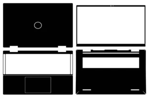 Carbon Aufkleber Skin Cover für Dell Inspiron 7430 2-in-1 14" Laptop Aufkleber Schutz - Bild 1 von 37