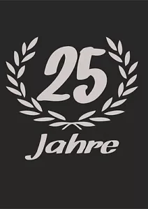 Autoaufkleber Jahreszahl- Kranz - Jubiläum Aufkleber Wunschzahl - Bild 1 von 1
