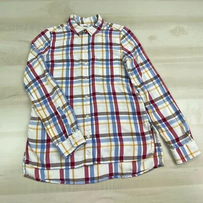 Camisa SO Para Mujer Abotonada Pequeña Franela a Cuadros Camisa Perfecta Relajada Suave  Foto 1 de 4