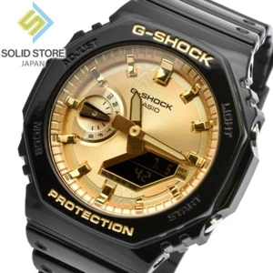 CASIO G-SHOCK GA-2100GB-1AJF Carbon Case Analog Digital Watch Black Garish Gold - Picture 1 of 14