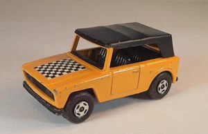 Matchbox Superfast Nr. 18 Field Car orange/schwarz Schachbrett black Base #129 - Bild 1 von 3