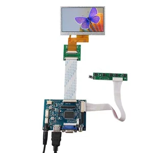 HD VGA 2AV LCD Controller board 4.3" VS043T 004A HSD043I9W1 480x272 LCD Panel - Picture 1 of 6
