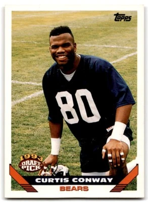 1993 Topps Curtis Conway Chicago Bears #12 - Image 1 of 2