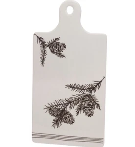 Vassoio Trivetta Pino Bianco Vassoio Formaggio Rettangolare Vassoio o Trivetta Natale 13"" L X 6 3/4""W - Foto 1 di 2