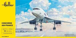 HELLER 1:72 KIT AEREO CONCORDE AIR FRANCE 151 PIECES ART 80469 - Foto 1 di 2