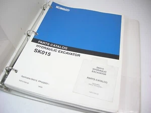 Kobelco SK015 Hydraulic Excavator Parts Manual Book S/N PPU02001 Up - Picture 1 of 4