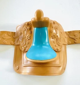 Our Generation Horse Saddle w/Stirrups and Belly Strap Turquoise - Picture 1 of 3