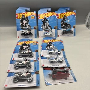 Hot Wheels Dirt Ducati Desert X Honda Super Cub BMW R9T Racer Motto Wing Lot Of9 - Picture 1 of 7