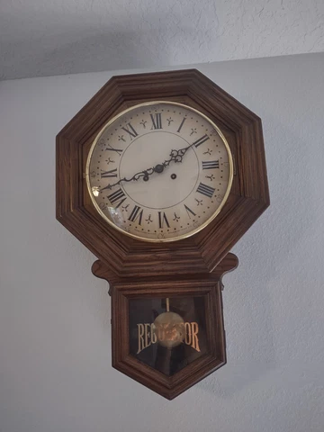 Sligh Half Hour chime wall clock mechanical with key - VIDEO Cover
