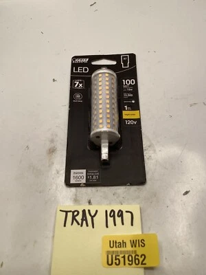 Feit Electric R7  100W Dimmable LED Bulb  Bright White 120V - Image 1 of 3